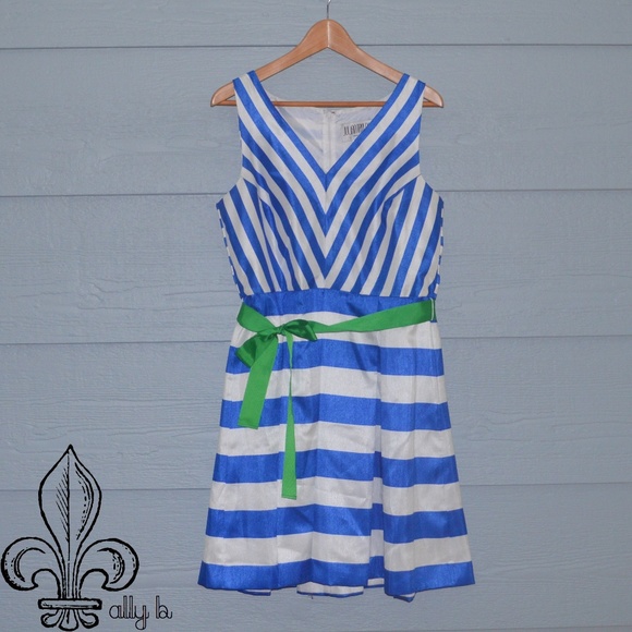 Julian Taylor Dresses & Skirts - 💫NWOT Julian Taylor Blue & White striped dress💫